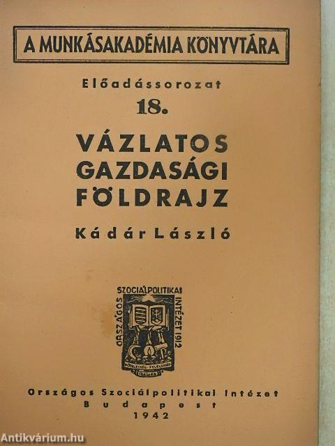 Vázlatos gazdasági földrajz