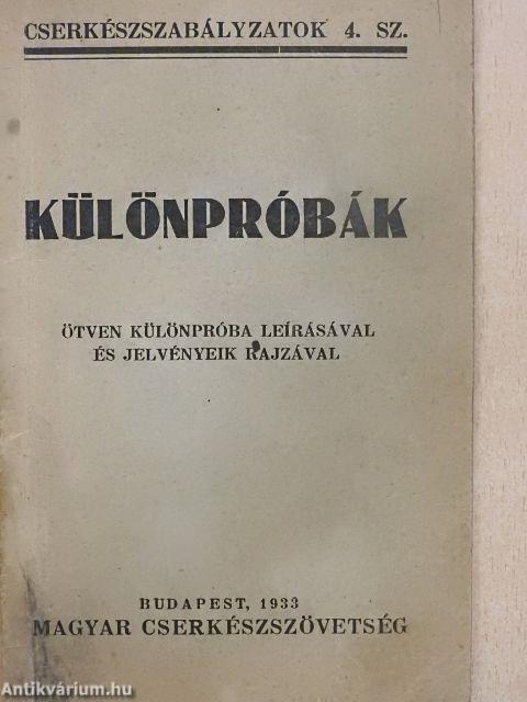Különpróbák