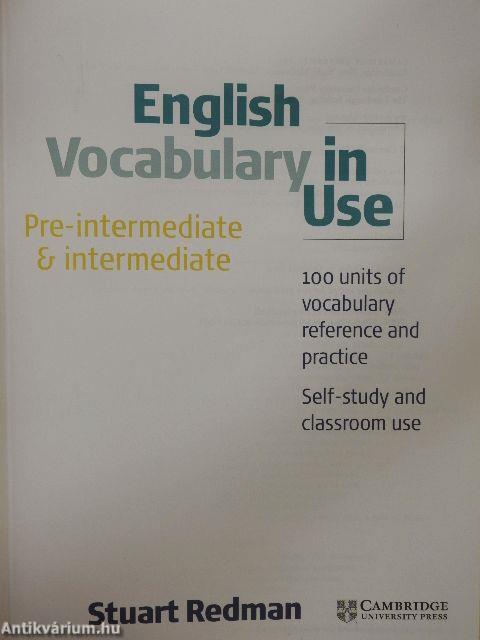 English Vocabulary in Use - Pre-intermediate & intermediate