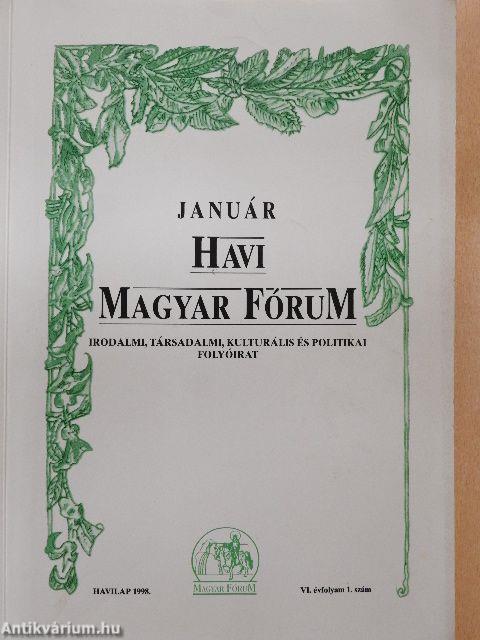 Havi Magyar Fórum 1998. (nem teljes évfolyam)