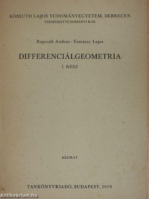 Differenciálgeometria I.