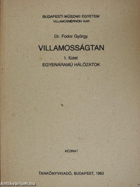 Villamosságtan 1.