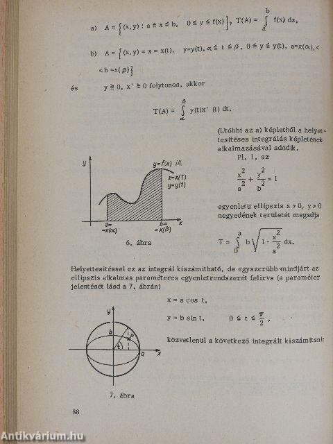 Valós egyváltozós függvények integrálszámítása