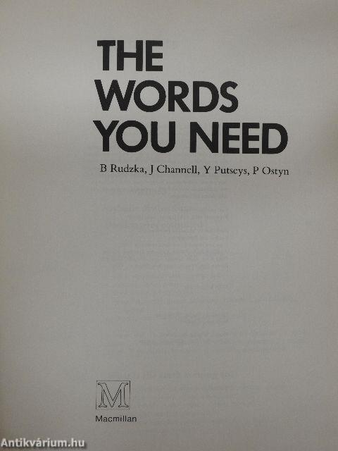 The Words You Need - Student's Book