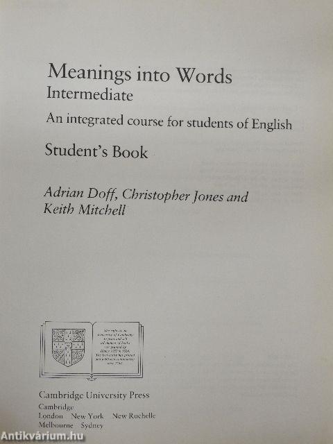 Meanings into Words - Intermediate - Student's Book