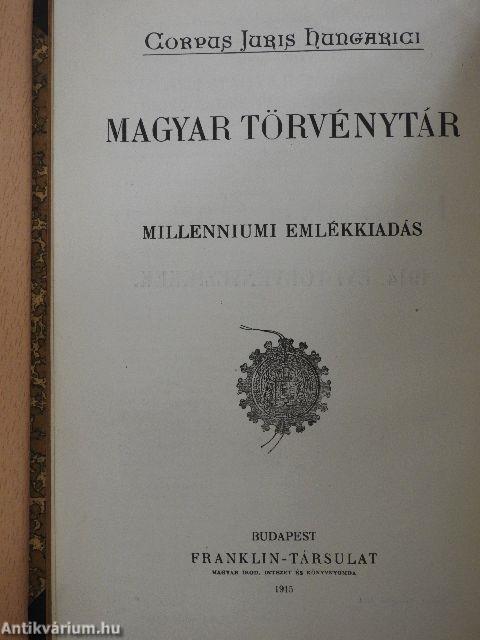 1914. évi törvényczikkek