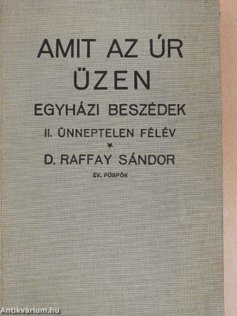 Amit az úr üzen II.