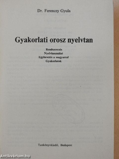 Gyakorlati orosz nyelvtan