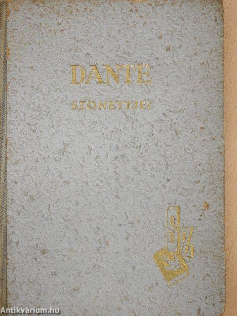 Dante szonettjei (Dr. Castiglione László könyvtárából)