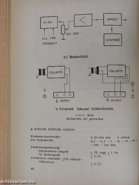 Elektronikus műszerismertető