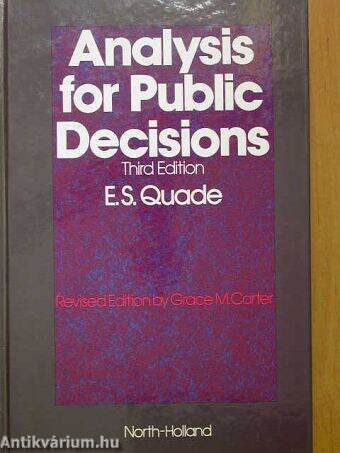 Analysis for Public Decisions