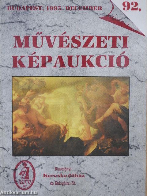 92. Művészeti képaukció