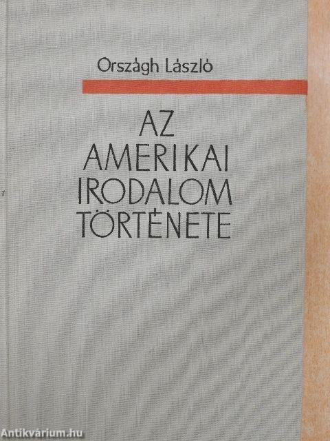 Az amerikai irodalom története