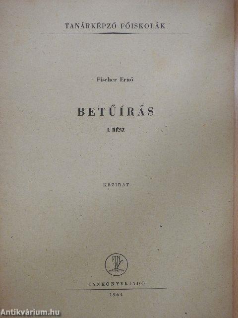 Betűírás I.