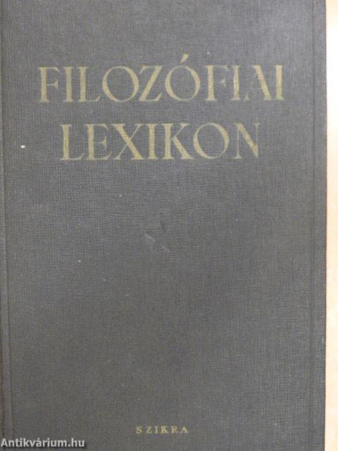 Filozófiai lexikon