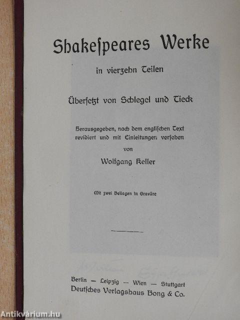 Shakespeares Werke 1-4. (gótbetűs)