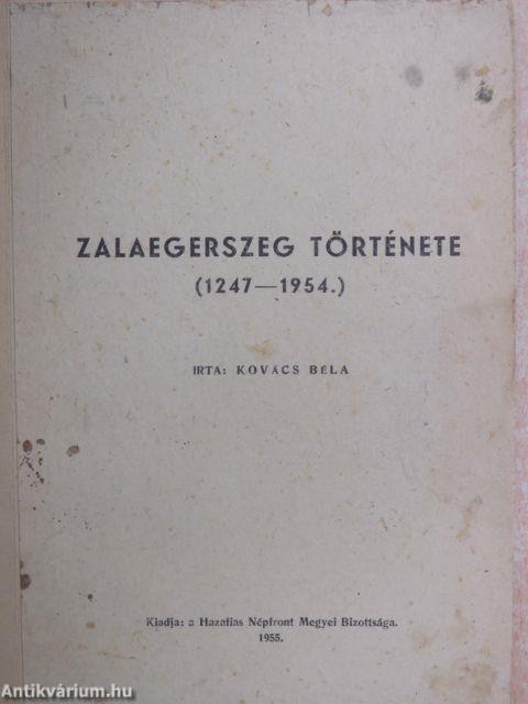 Zalaegerszeg története (1247-1954.)