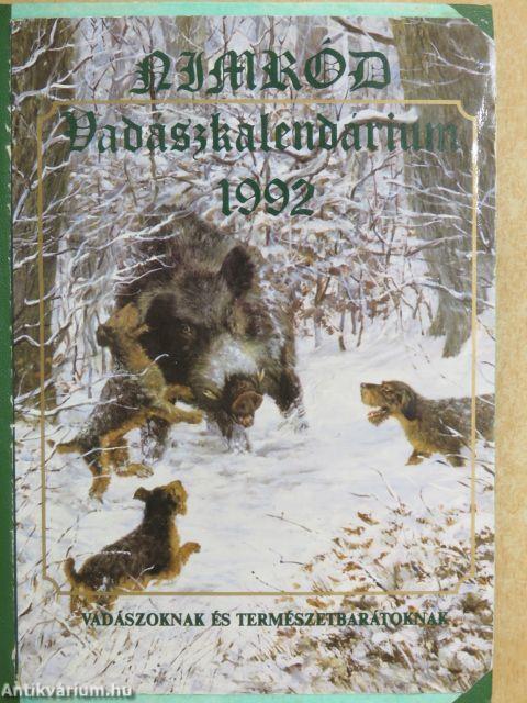 NIMRÓD Vadászkalendárium 1992.