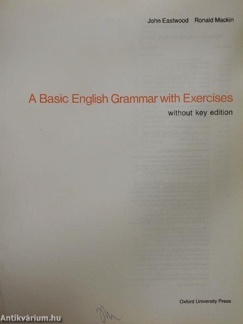 A Basic English Grammar with Exercises