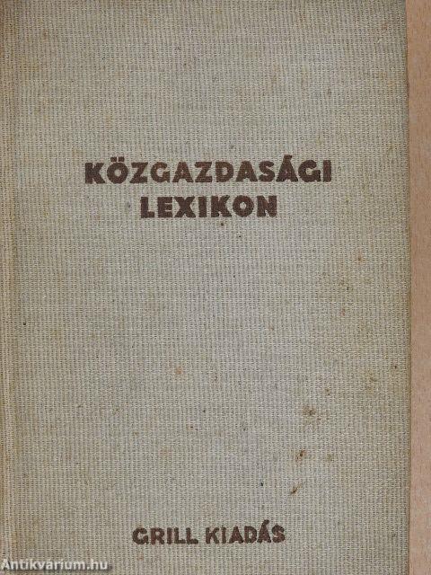 Közgazdasági lexikon