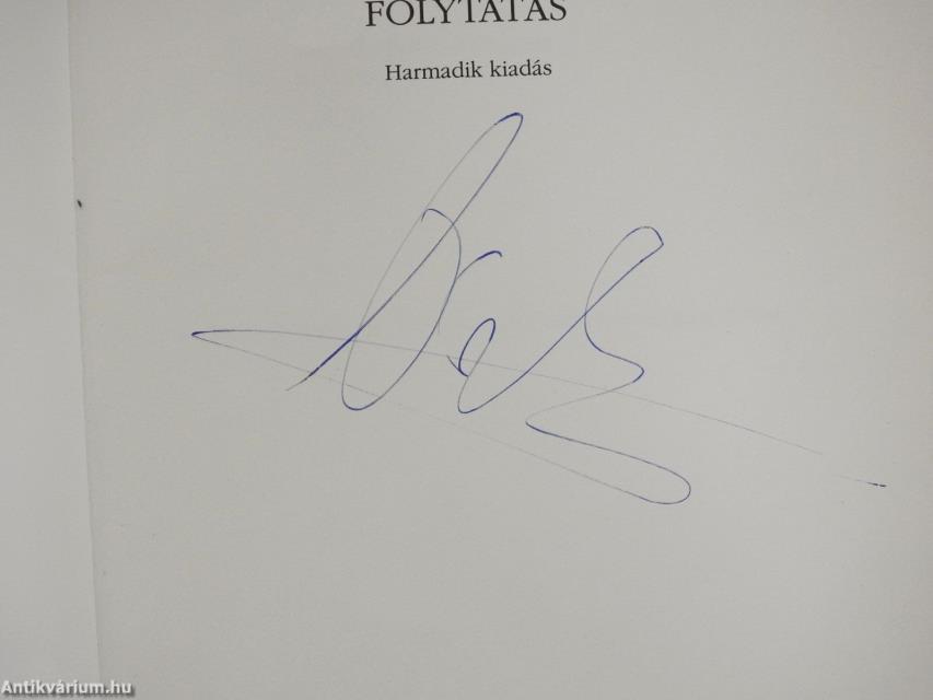 Folytatás (aláírt példány)