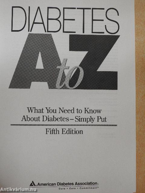 Diabetes A to Z