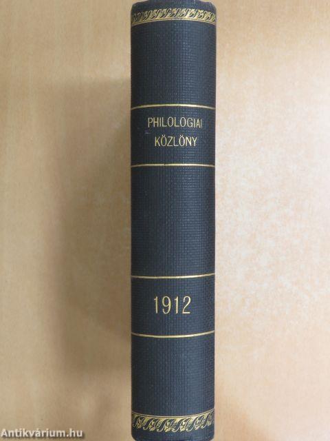 Egyetemes Philologiai Közlöny 1912.