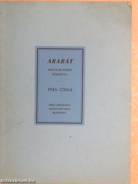 Ararát - Magyar zsidó évkönyv az 1943. évre