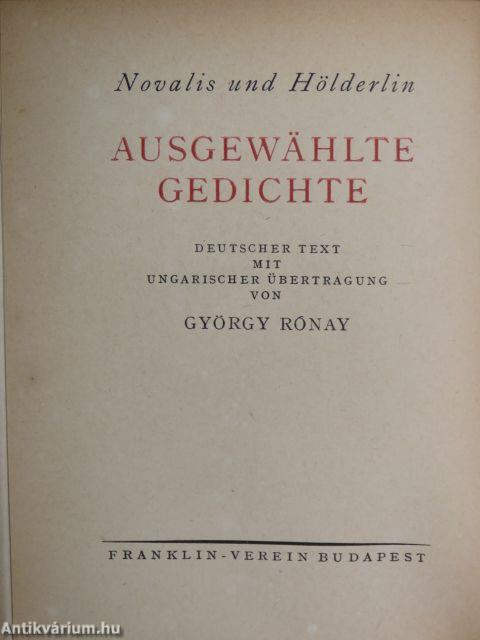 Novalis és Hölderlin válogatott költeményei