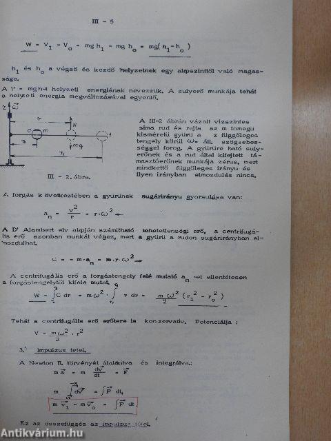 Műszaki mechanika III. 