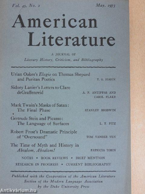 American Literature May 1973