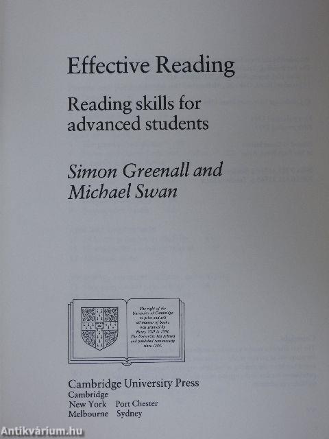 Effective Reading
