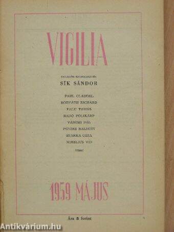 Vigilia 1959. május