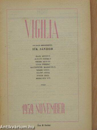 Vigilia 1959. november