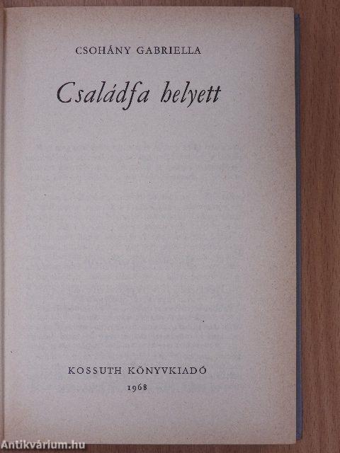 Családfa helyett (dedikált példány)