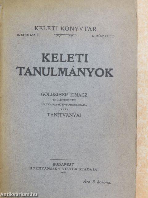 Keleti tanulmányok (Dr. Castiglione László könyvtárából)