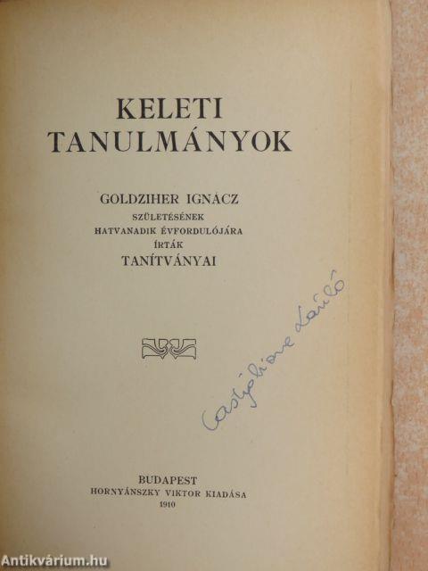 Keleti tanulmányok (Dr. Castiglione László könyvtárából)