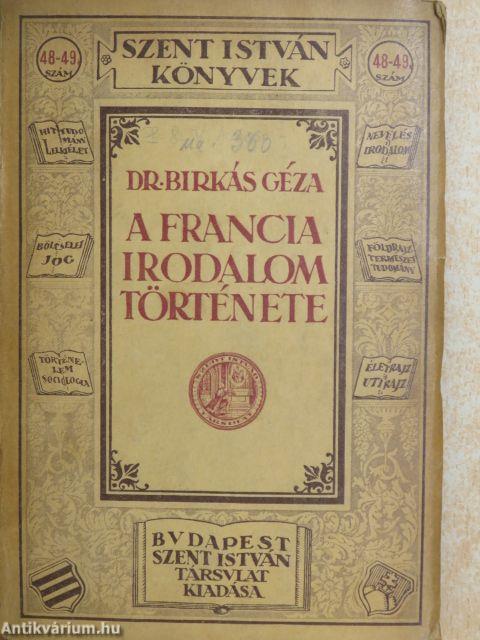 A francia irodalom története