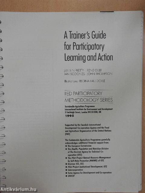 A Trainer's Guide for Participatory Learning and Action