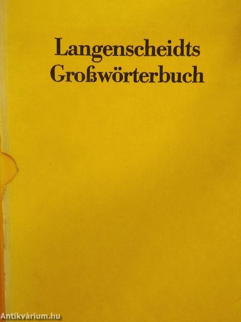 Langenscheidts Grosswörterbuch der Englischen und Deutschen Sprache