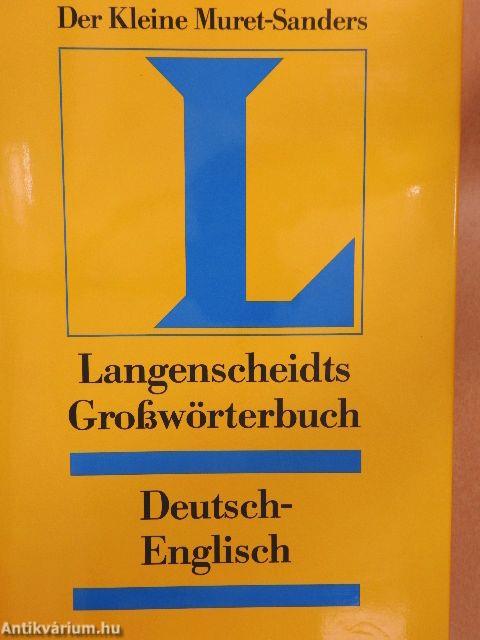 Langenscheidts Grosswörterbuch der Englischen und Deutschen Sprache