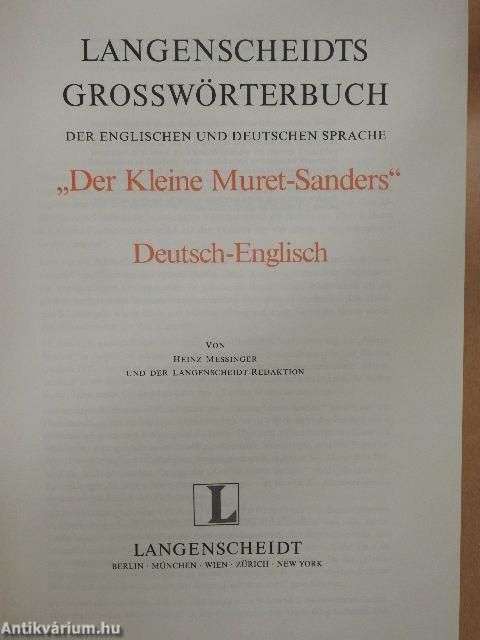 Langenscheidts Grosswörterbuch der Englischen und Deutschen Sprache