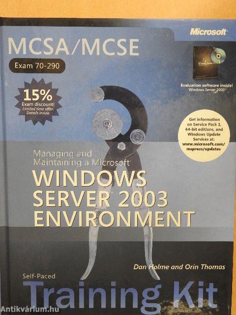 Managing and Maintaining a Microsoft Windows Server 2003 Environment - CD-vel