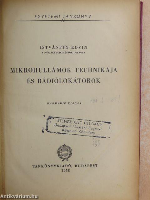 Mikrohullámok technikája és rádiólokátorok
