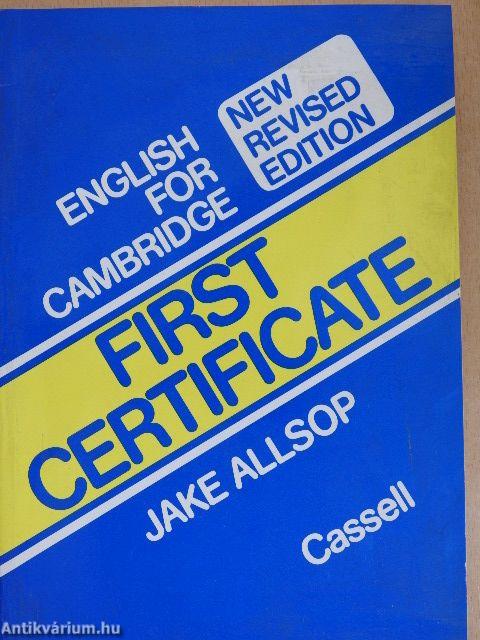 English for Cambridge First Certificate