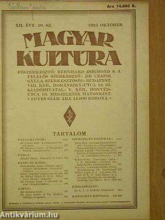 Magyar Kultúra 1925. október
