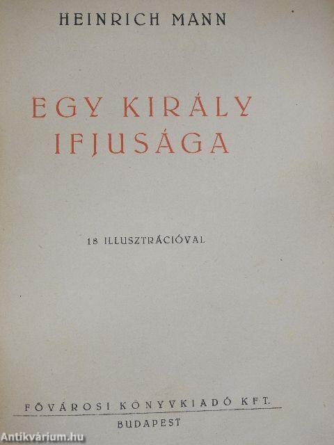 Egy király ifjusága