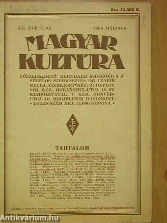 Magyar Kultúra 1925. máricus