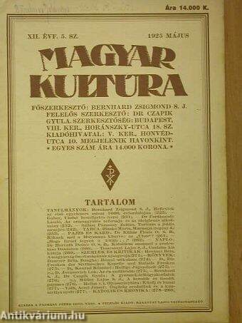 Magyar Kultúra 1925. május