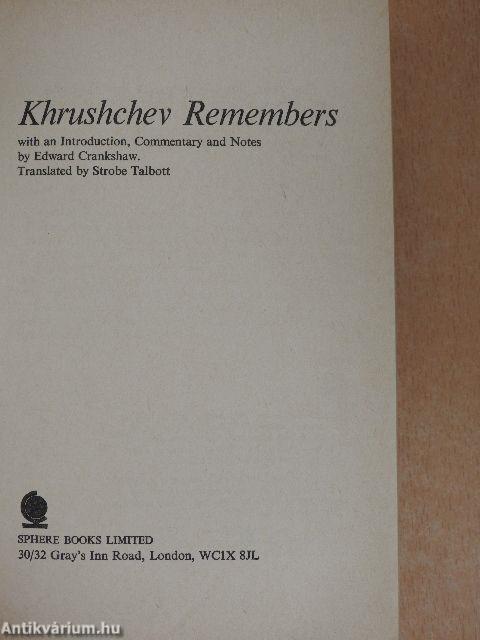 Khrushchev Remembers